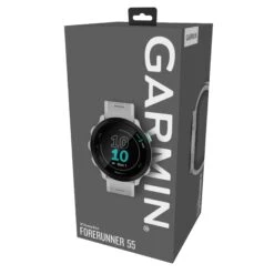 Garmin | Forerunner 55 Running Watch - Whitestone 23 Garmin | Forerunner 55 Running Watch - Whitestone -Sportswear Promotions 0100256201 garmin forerunner55 package