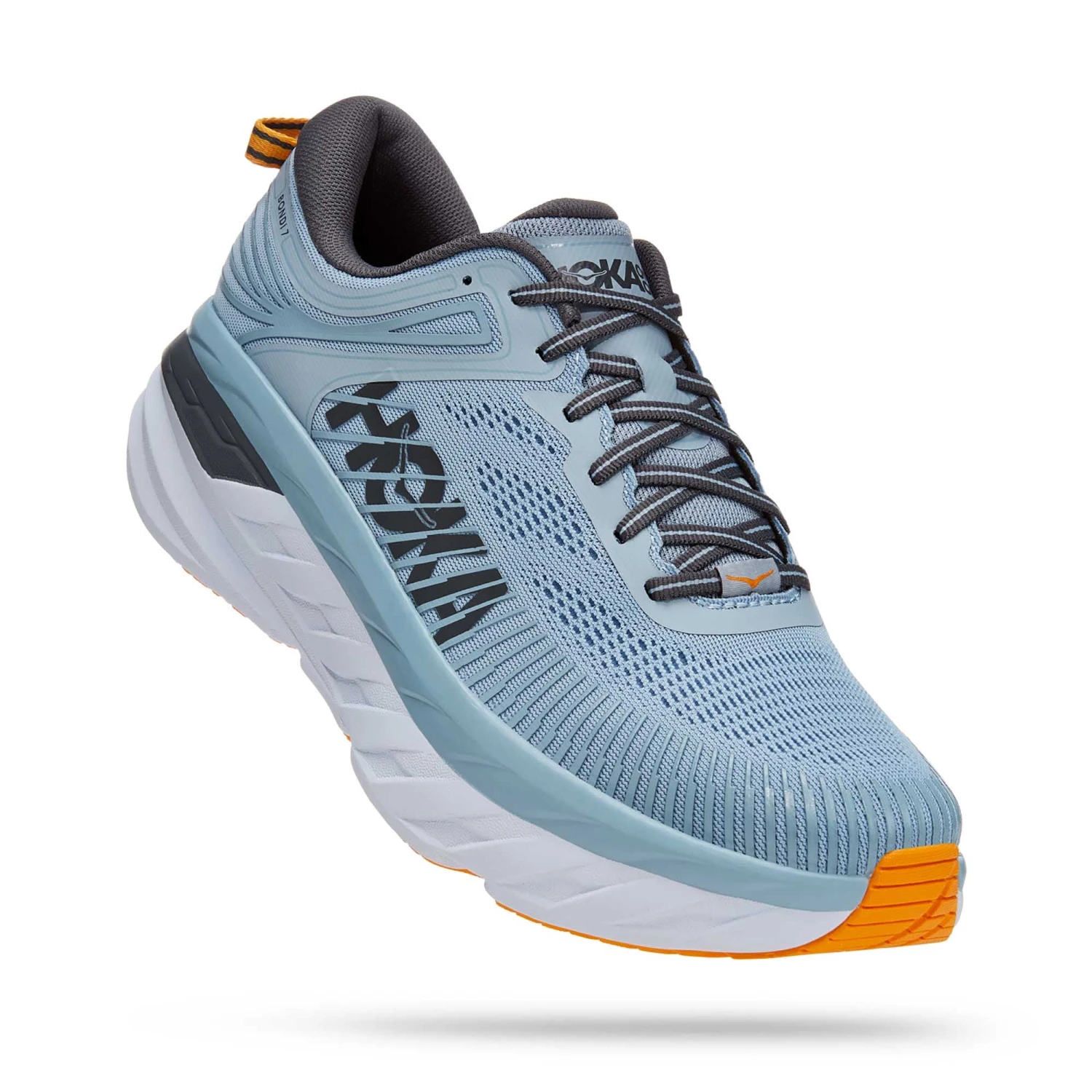 Hoka One One Hoka | Men's Bondi 7 Running Shoes - Blue Fog 4 Hoka One One Hoka | Men's Bondi 7 Running Shoes - Blue Fog - Image 4