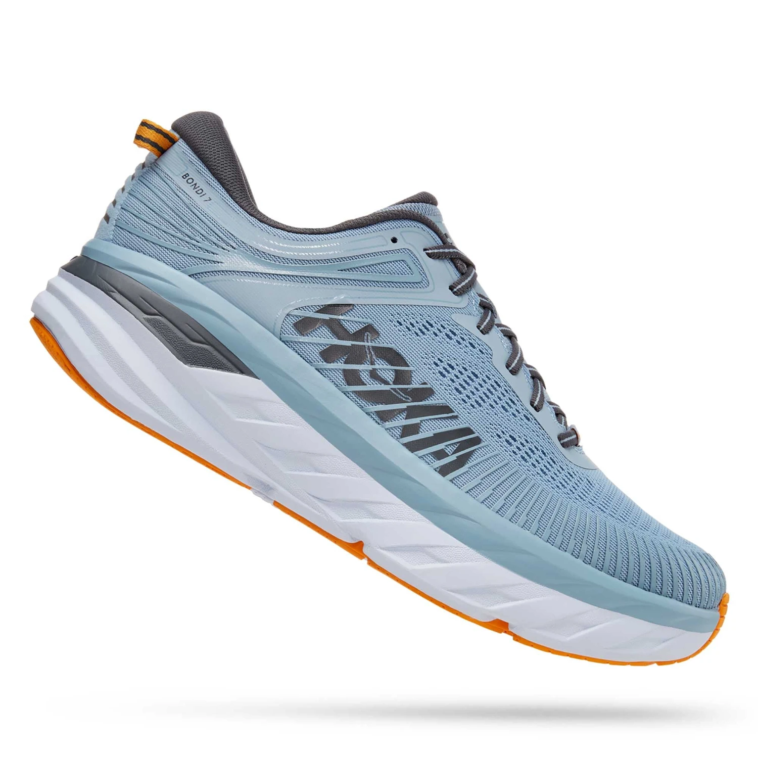 Hoka One One Hoka | Men's Bondi 7 Running Shoes - Blue Fog 2 Hoka One One Hoka | Men's Bondi 7 Running Shoes - Blue Fog - Image 2