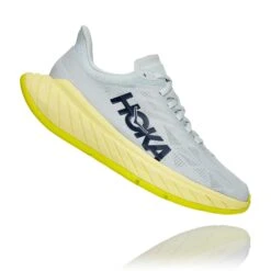 Hoka One One Hoka | Women's Carbon X 2 Running Shoes - Blue Flower -Sportswear Promotions 1113527BFLG F hoka carbonx2 rightangle