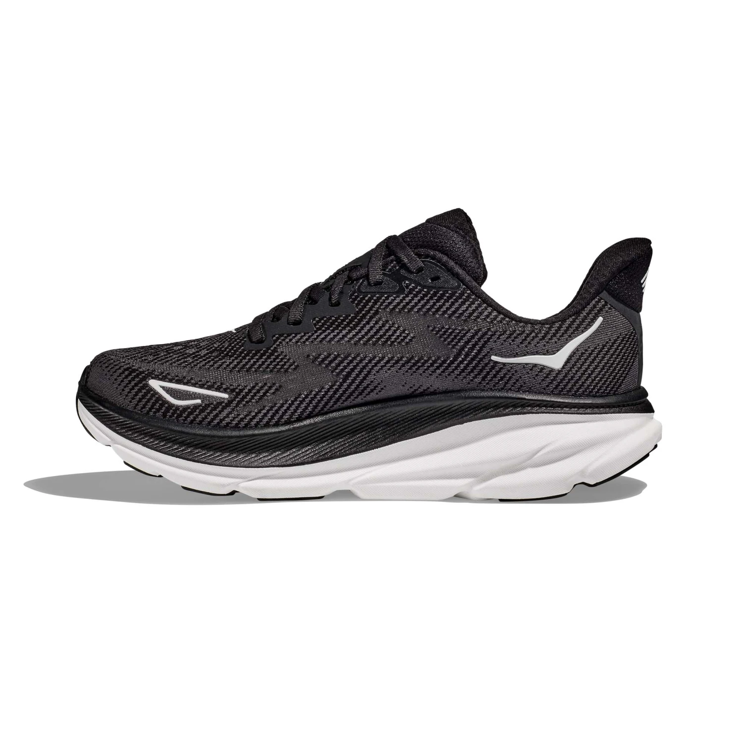 Hoka One One Hoka | Women's Clifton 9 Wide Running Shoes - Black 2 Hoka One One Hoka | Women's Clifton 9 Wide Running Shoes - Black - Image 2