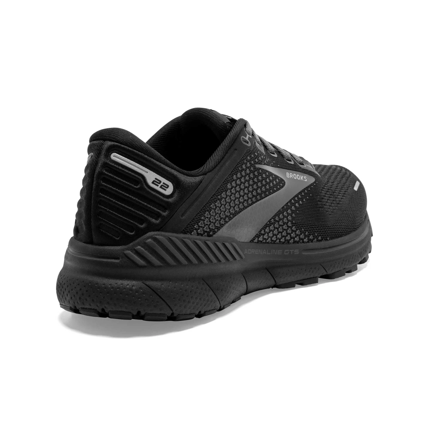 Brooks | Women's Adrenaline GTS 22 Running Shoes - All Black 4 Brooks | Women's Adrenaline GTS 22 Running Shoes - All Black - Image 4