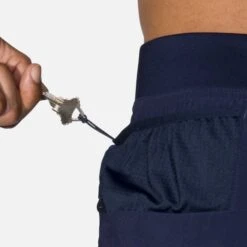 Brooks | Men's Sherpa 7" 2-in-1 Short - Navy -Sportswear Promotions 211333451 M brooks sherpa7in2in1short keypocket