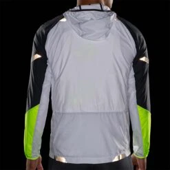 Brooks | Men's Run Visible Convertible Jacket -Sportswear Promotions 211406134 M Brooks RunVisibleConvertibleJacket backdark2