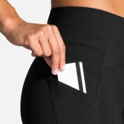 Brooks | Women's Momentum Thermal Tight -Sportswear Promotions 221501001 F brooks momthermtight sidepocket