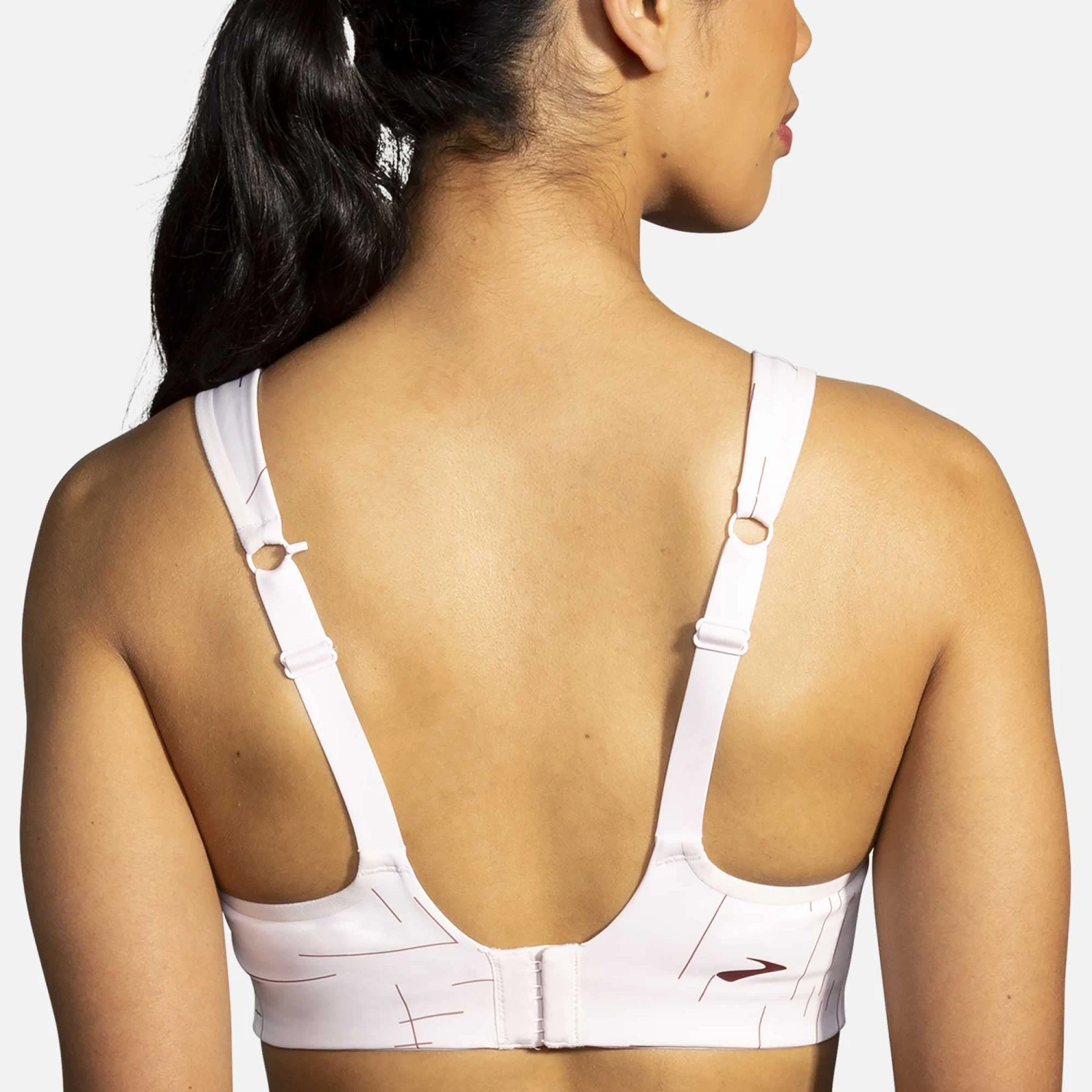 Brooks | Women's Drive Convertible Run Bra - Pink 4 Brooks | Women's Drive Convertible Run Bra - Pink - Image 4