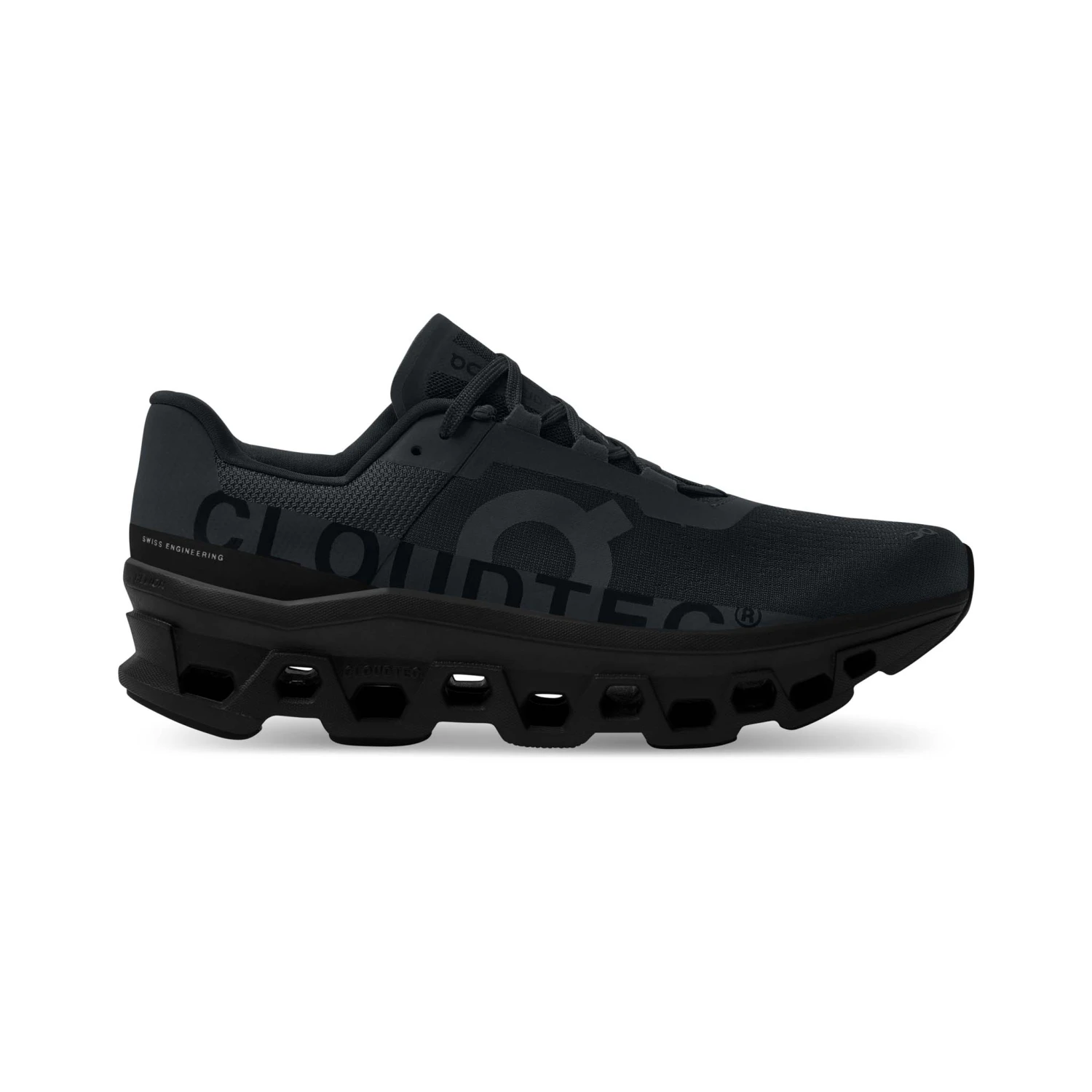On | Men's Cloudmonster Running Shoes - All Black 1 On | Men's Cloudmonster Running Shoes - All Black