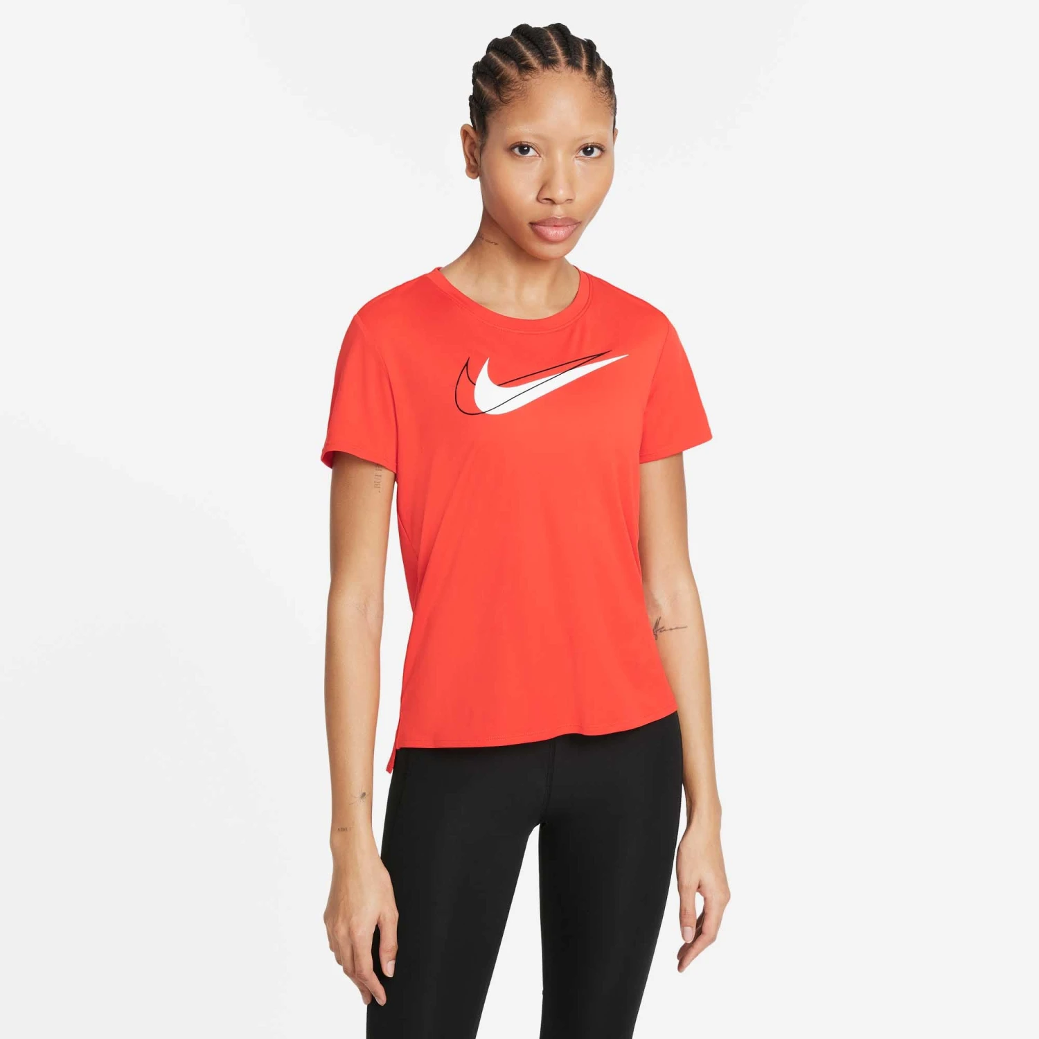 Nike | Women's Dri-Fit Swoosh Run Top SS 1 Nike | Women's Dri-Fit Swoosh Run Top SS