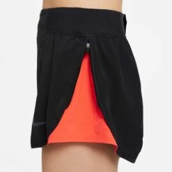 Nike | Women's Run Division Tempo Luxe Shorts -Sportswear Promotions DD5328 010 F nike Run Division Tempo Luxe Shorts side split
