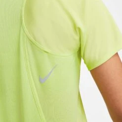 Nike | Women's Dri-FIT Race Short-Sleeve Running Top - LT Lemon Twist -Sportswear Promotions DD5927 736 W Nike DFRaceTopSS sleeve