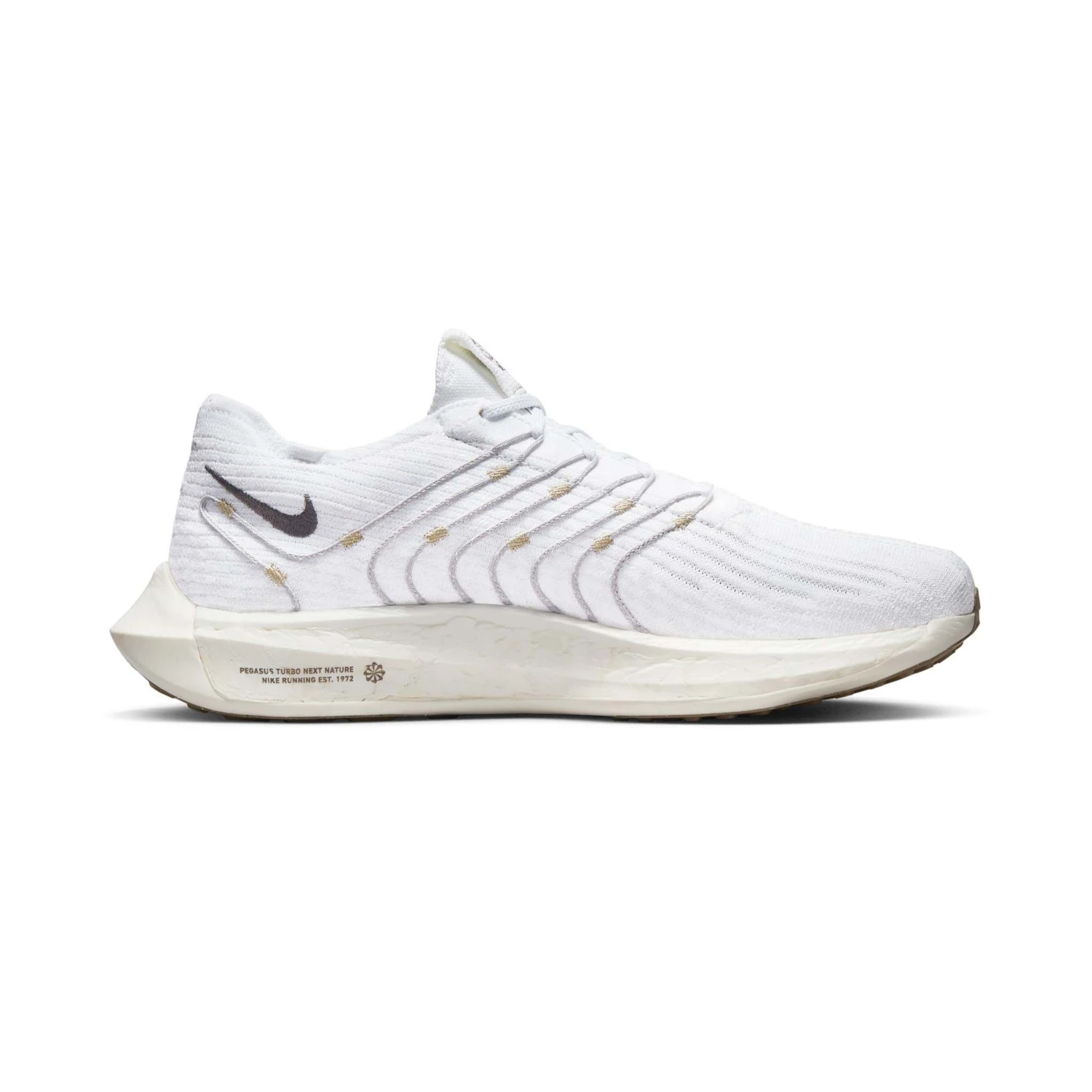 Nike | Men's Pegasus Turbo Next Nature Running Shoes - White 4 Nike | Men's Pegasus Turbo Next Nature Running Shoes - White - Image 4