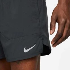Nike | Men's Dri-FIT Stride 5" Brief-Lined Running Shorts - Black -Sportswear Promotions DM4755 010 M Nike DFStrideShort5InBF bottomclose2