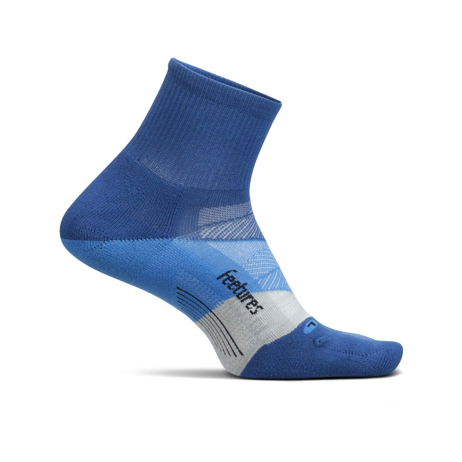 Feetures | Unisex Elite Light Cushion Quarter - Buckle Up Blue 2 Feetures | Unisex Elite Light Cushion Quarter - Buckle Up Blue - Image 2
