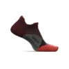 Feetures | Unisex Elite Light Cushion No Show Tab - Dark Cherry