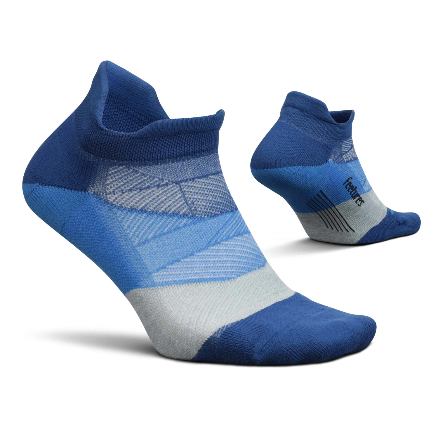 Feetures | Unisex Elite Light Cushion No Show Tab - Buckle Up Blue 1 Feetures | Unisex Elite Light Cushion No Show Tab - Buckle Up Blue