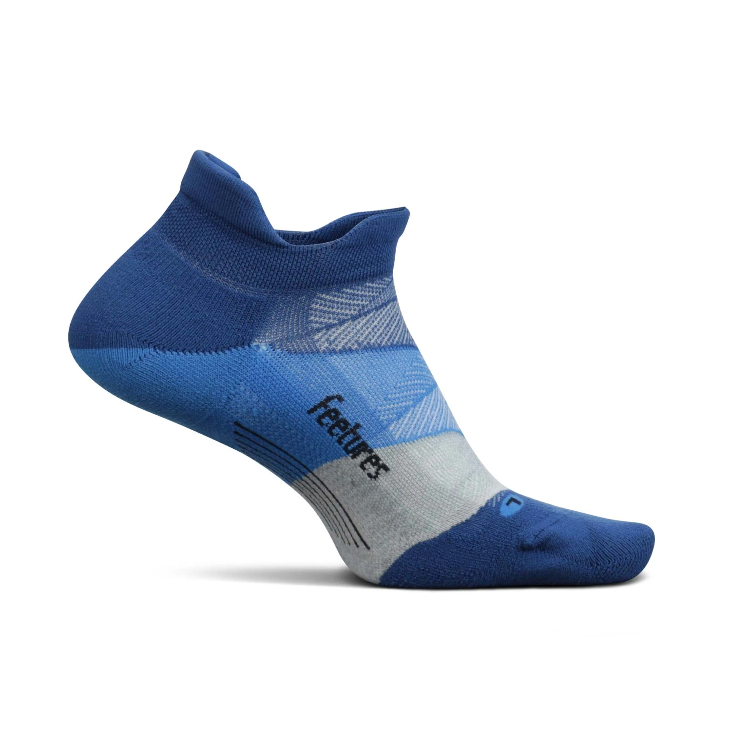 Feetures | Unisex Elite Light Cushion No Show Tab - Buckle Up Blue 2 Feetures | Unisex Elite Light Cushion No Show Tab - Buckle Up Blue - Image 2