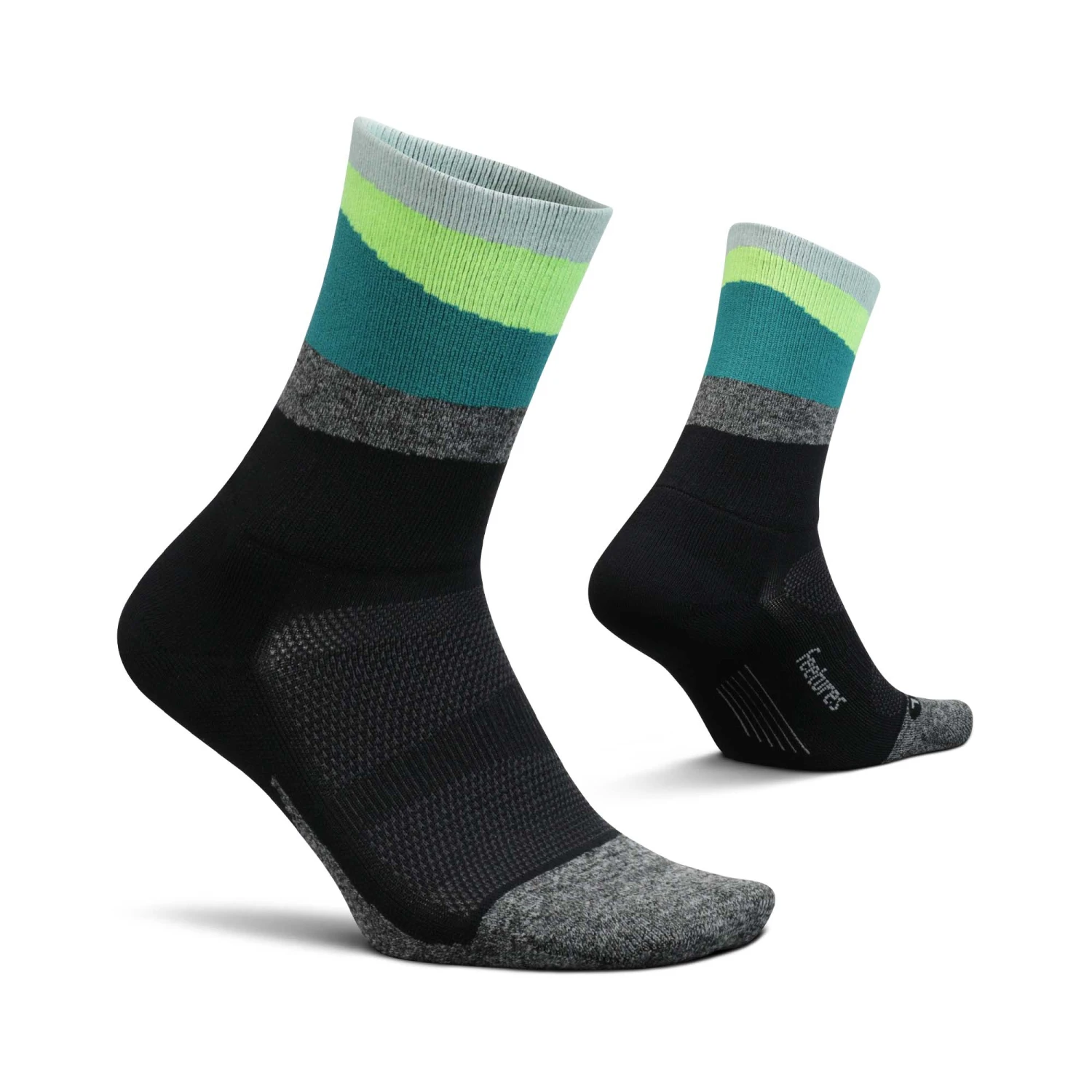 Feetures | Unisex Elite Light Cushion Mini Crew - Ascent Green 1 Feetures | Unisex Elite Light Cushion Mini Crew - Ascent Green