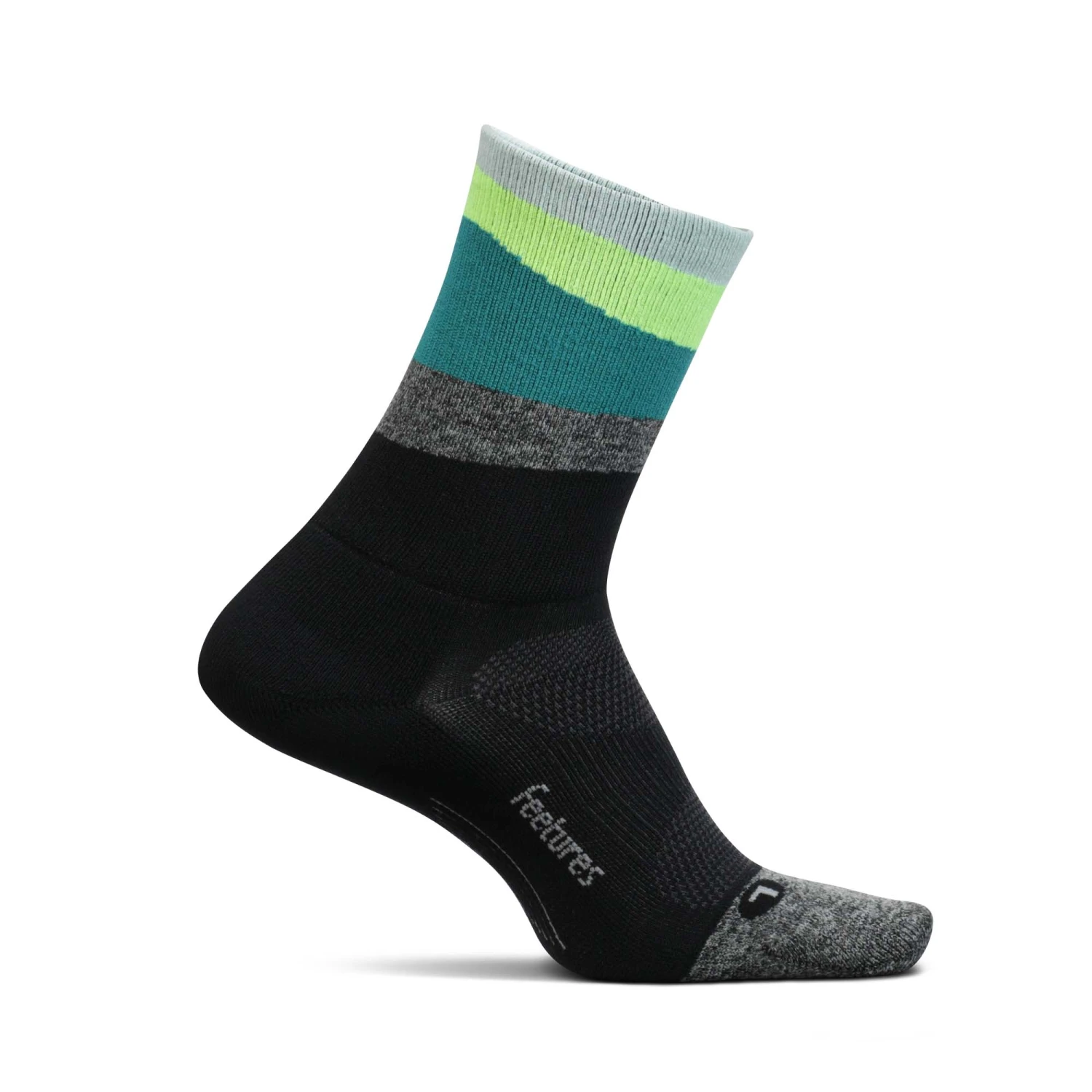 Feetures | Unisex Elite Light Cushion Mini Crew - Ascent Green 2 Feetures | Unisex Elite Light Cushion Mini Crew - Ascent Green - Image 2