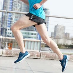 Mizuno | Men's Wave Rider 25 Running Shoes - Gibraltar Sea -Sportswear Promotions M Mizuno waverider lifestyle2