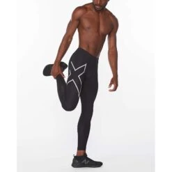 2XU | Men's Aero Vent Compression Tights -Sportswear Promotions MA6529bBLKSRF M 2xu aeroventcomptight modelstretch