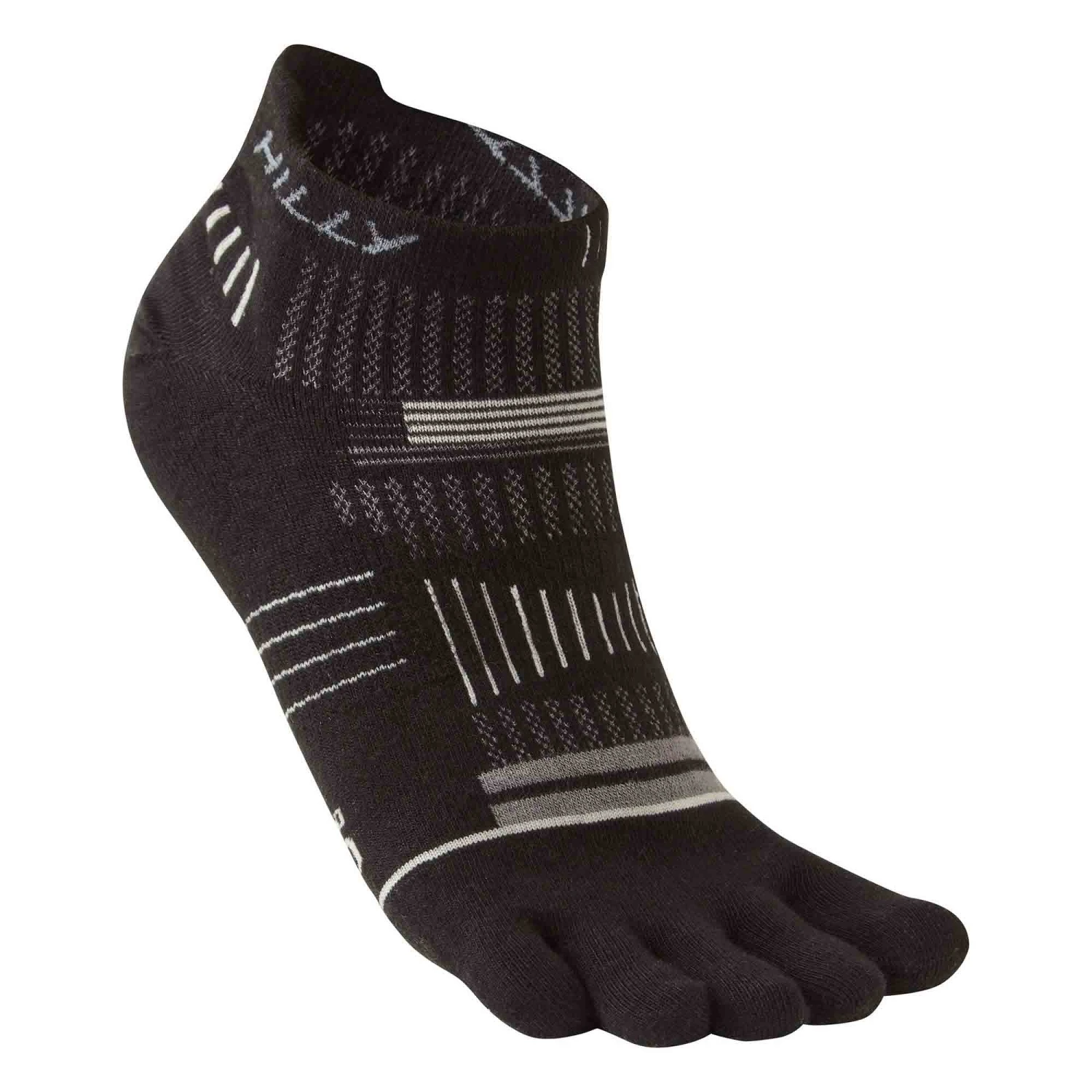 Hilly | Unisex Toe Running Socklets - Black 2 Hilly | Unisex Toe Running Socklets - Black - Image 2