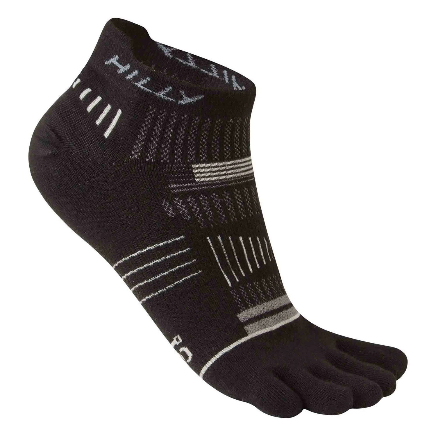 Hilly | Unisex Toe Running Socklets - Black 1 Hilly | Unisex Toe Running Socklets - Black
