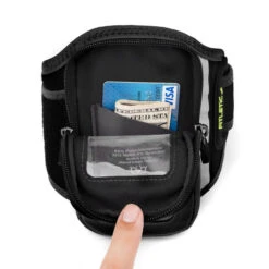 Fitletic | Unisex Forte Running Arm Band -Sportswear Promotions forte black interior pocket 2