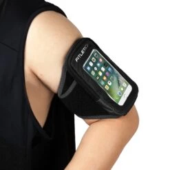 Fitletic | Unisex Forte Running Arm Band -Sportswear Promotions forte black on arm 2