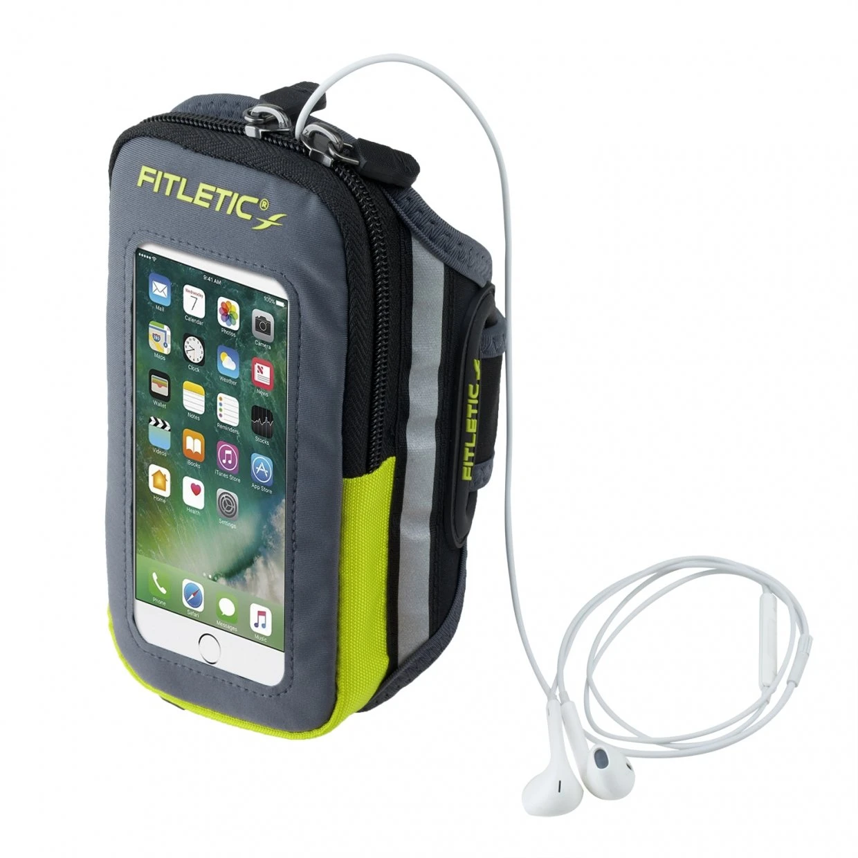 Fitletic | Unisex Forte Running Arm Band - Grey 3 Fitletic | Unisex Forte Running Arm Band - Grey - Image 3