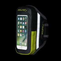 Fitletic | Unisex Forte Running Arm Band - Grey 12 Fitletic | Unisex Forte Running Arm Band - Grey -Sportswear Promotions forte grey green reflector 2